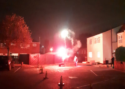 Meyer House Care Home fireworks were set off a safe distance away from the house