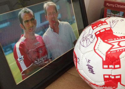 Meyer House will raffle off a signed Charlton Athletic football to raise money for the residents fund