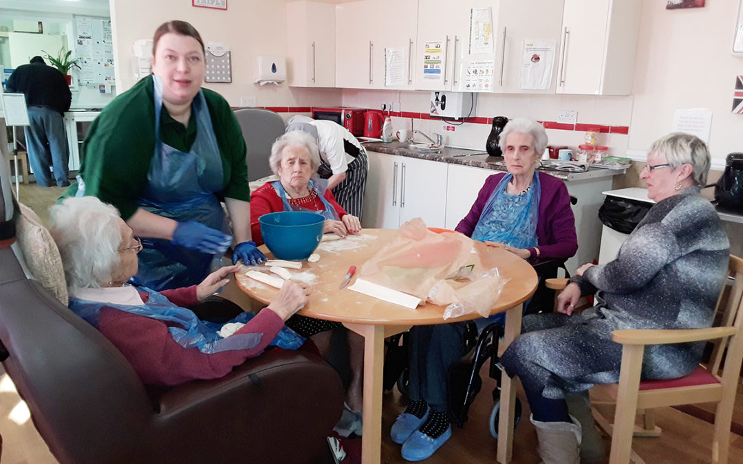 Treatments and home made sausage rolls at Meyer House Care Home