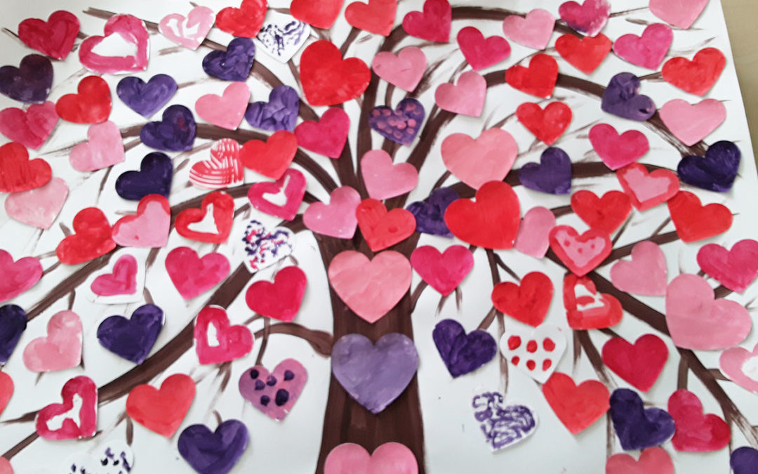 Valentines arts, crafts and baking at Meyer House Care Home