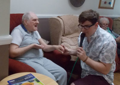 Sing along with Fred Clark at Meyer House Care Home 2 of 3