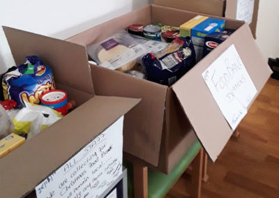 Christmas 2019 charitable donations collected at Meyer House Care Home