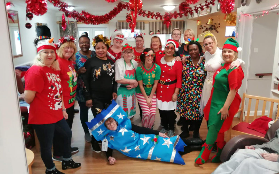 Christmas dress up day at Meyer House Care Home