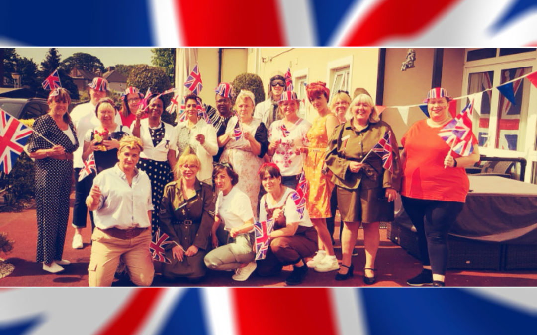 VE Day street party celebrations at Meyer House Care Home