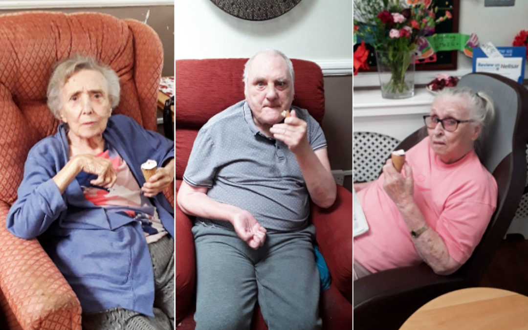 Ice creams and smiles at Meyer House Care Home