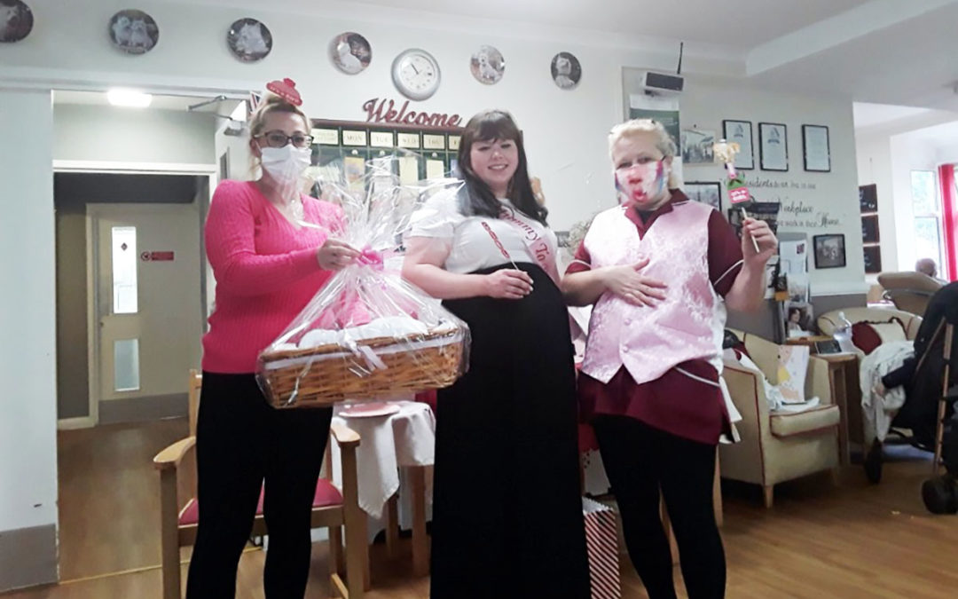 Baby shower fun and games at Meyer House Care Home