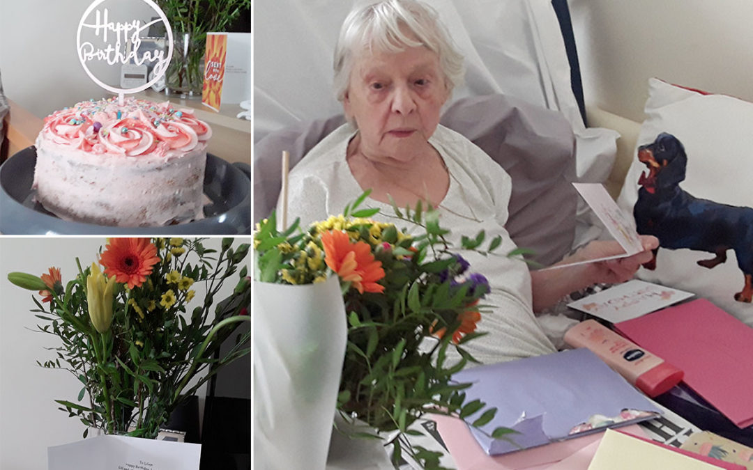 Happy birthday to Lillian at Meyer House Care Home