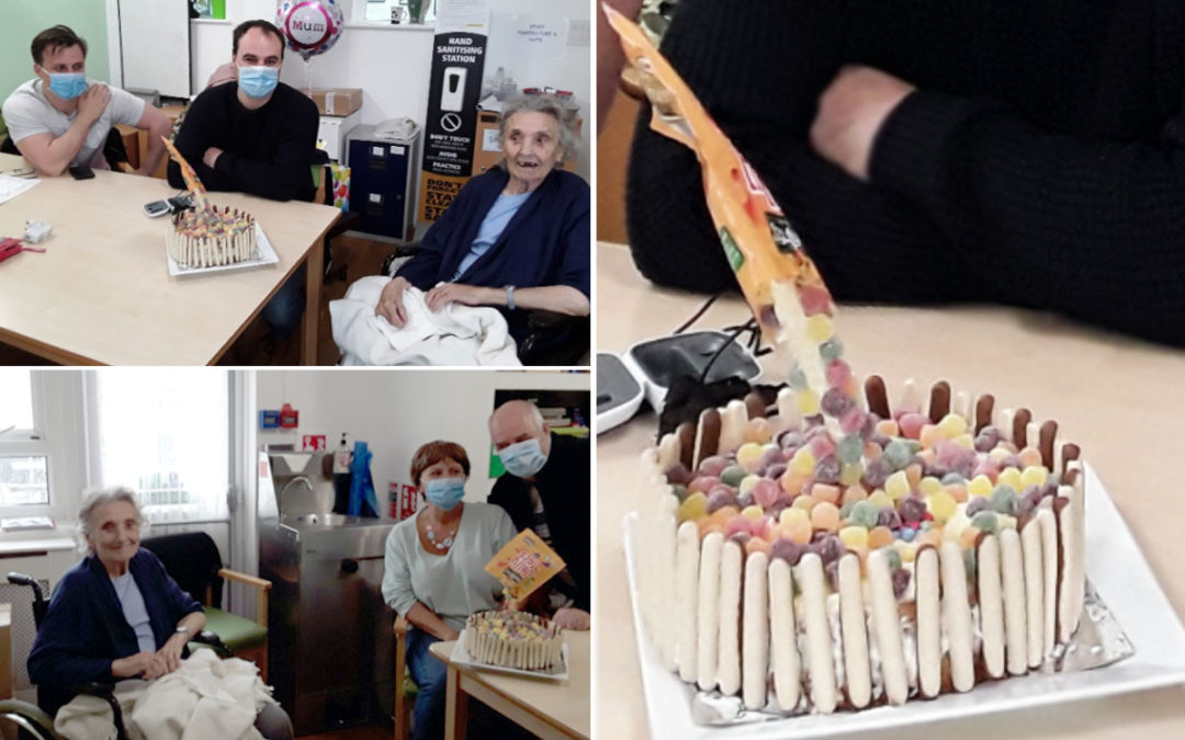 Happy birthday to Maggie at Meyer House Care Home
