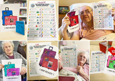 Meyer House Care Home residents with their Cruise Checklists