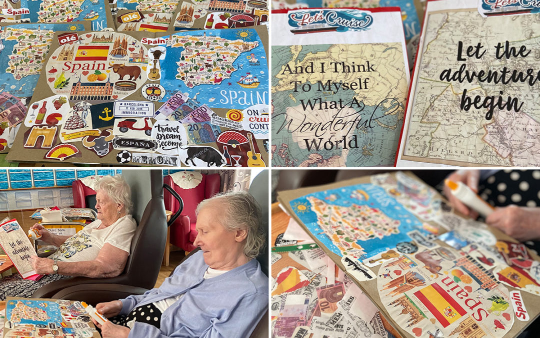Meyer House Care Home residents update their travel journals