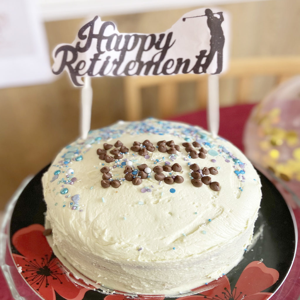 Retirement cake at Meyer House Care Home