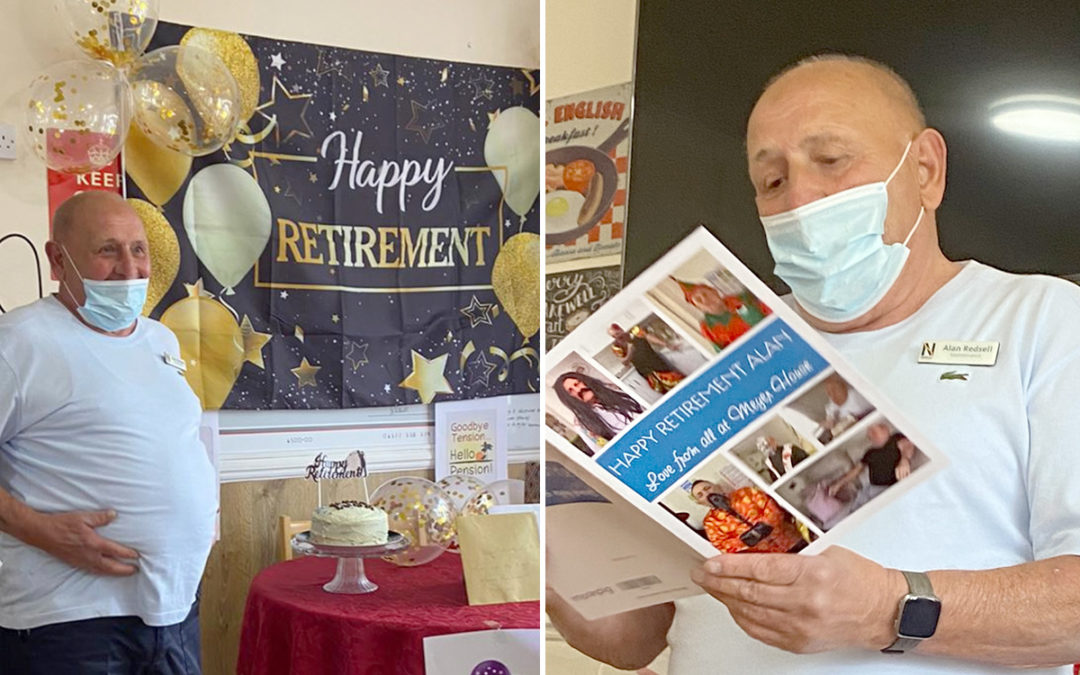 Handyman Alan retires from Meyer House Care Home