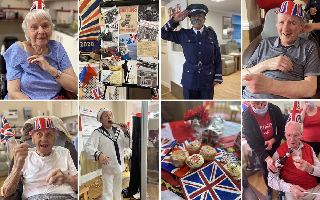 VE Day entertainments at Meyer House Care Home