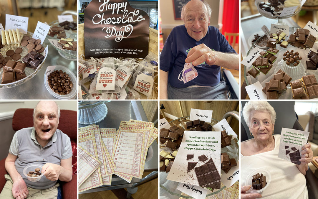 Meyer House Care Home residents celebrate World Chocolate Day