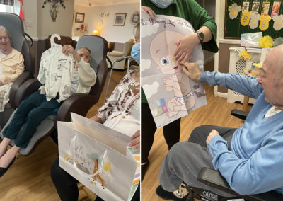 Baby shower gifts and games at Meyer House Care Home