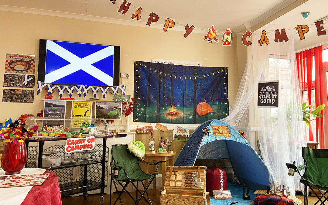 Meyer House Care Home residents go camping in Bonnie Scotland