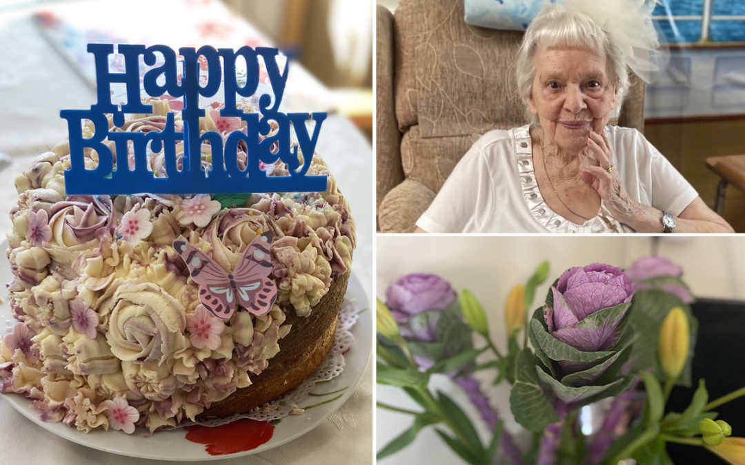 Lilian celebrates turning 95 at Meyer House Care Home