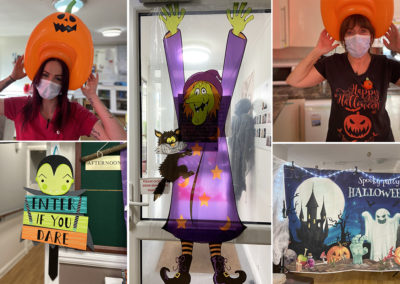 Halloween decorations at Meyer House Care Home