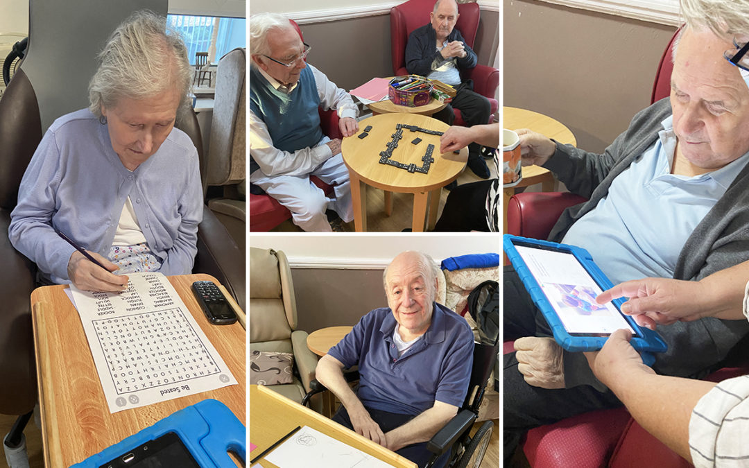 Games and puzzles afternoon at Meyer House Care Home