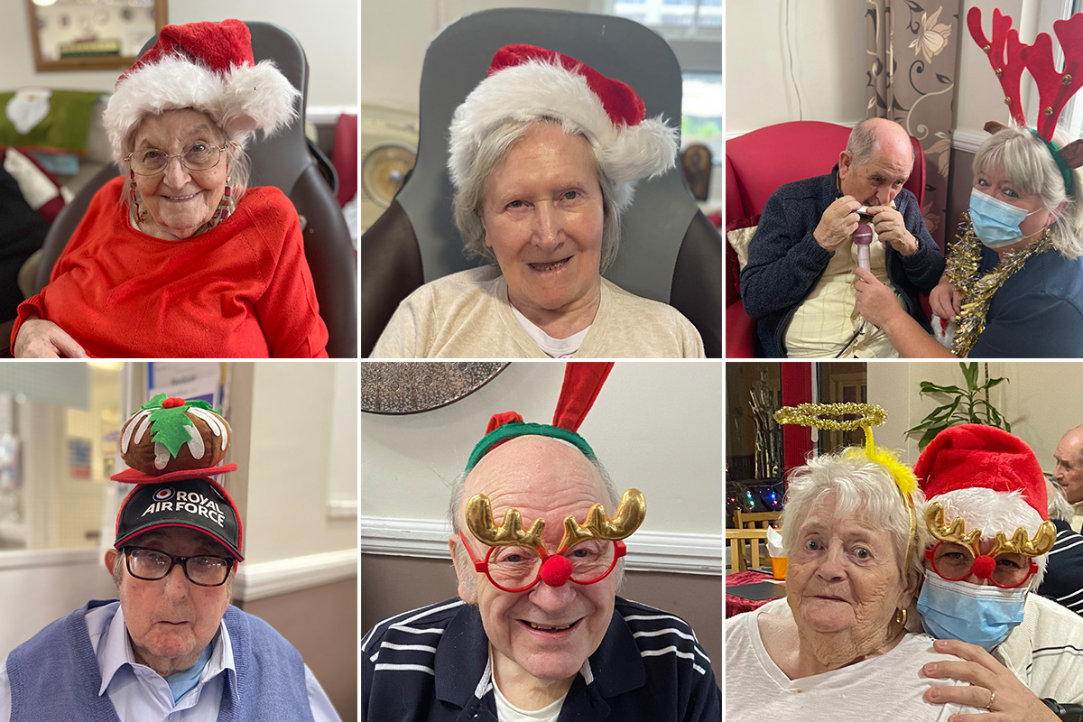Festive fun selfies at Meyer House Care Home
