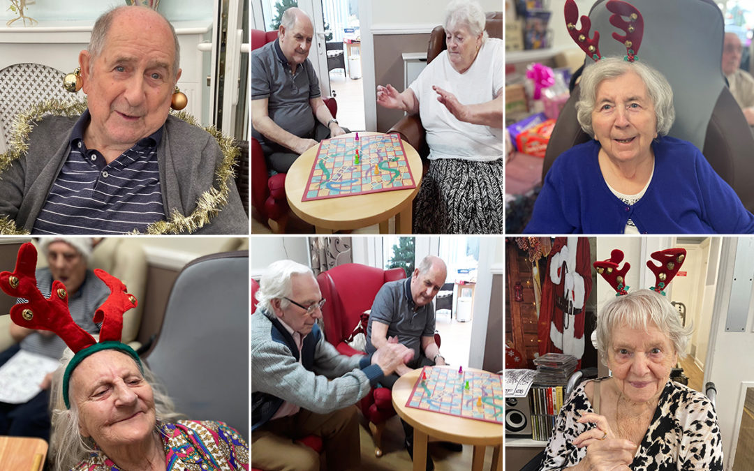 Music and board games at Meyer House Care Home