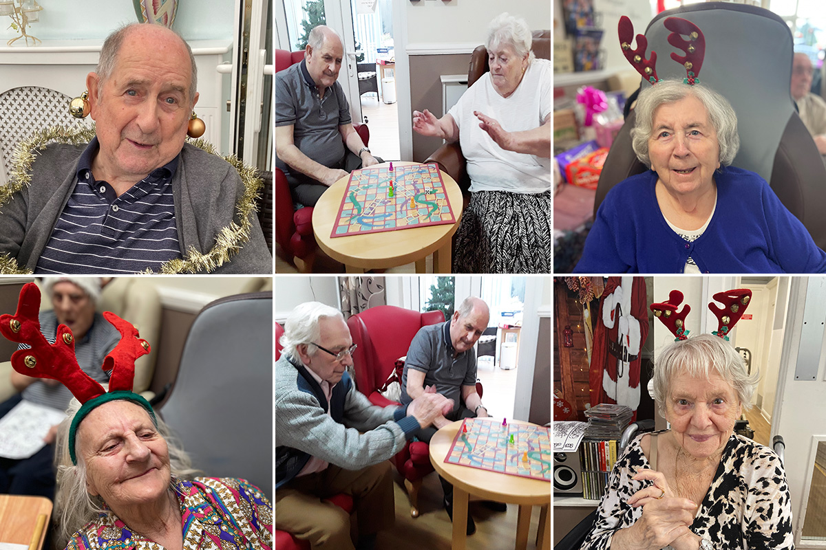 Music and board games at Meyer House Care Home