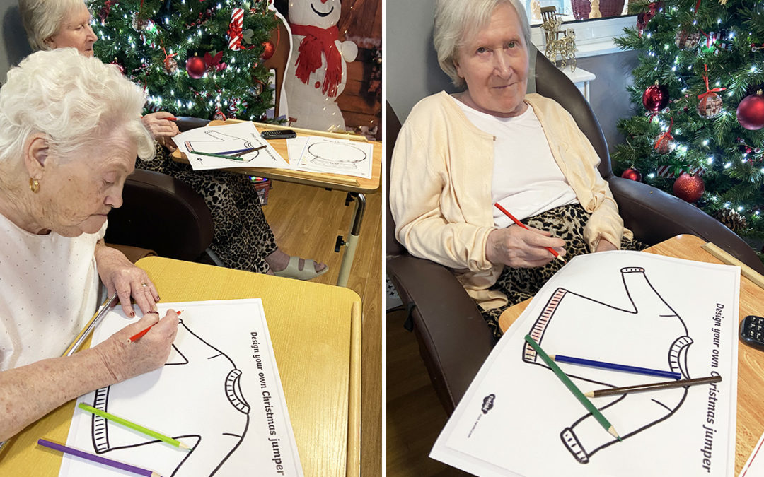 Creative Christmas jumpers at Meyer House Care Home
