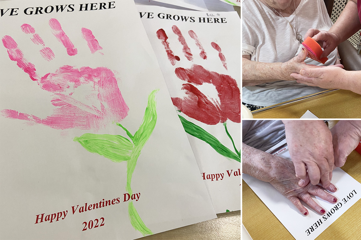 Valentine messages of love at Meyer House Care Home