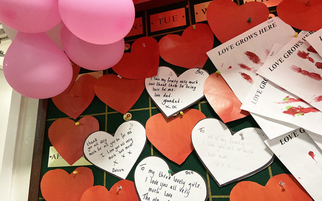 Valentine love at Meyer House Care Home