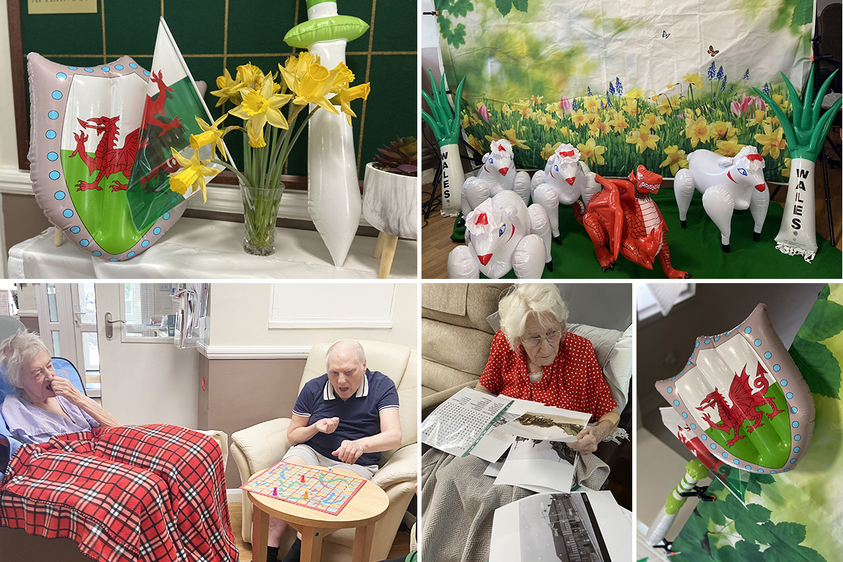 St Davids Day and a visit from Susie at Meyer House Care Home