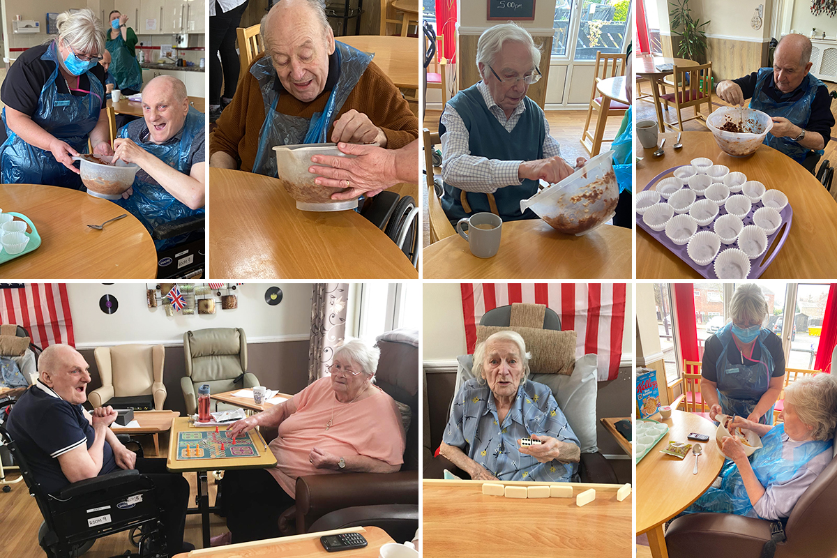 Chocolate krispies and board games at Meyer House Care Home