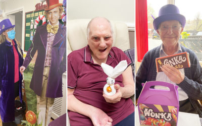 Meyer House Care Home welcome Willy Wonka for Easter