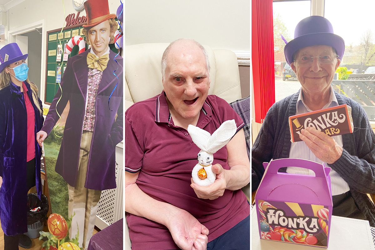 Meyer House Care Home welcome Willy Wonka for Easter