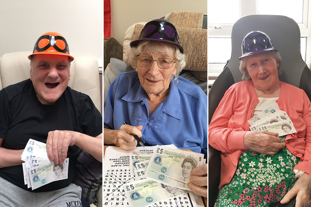 Racing fun at Meyer House Care Home