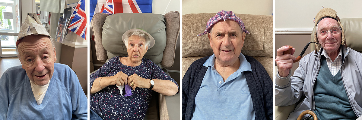 VE Day hat preparations at Meyer House Care Home