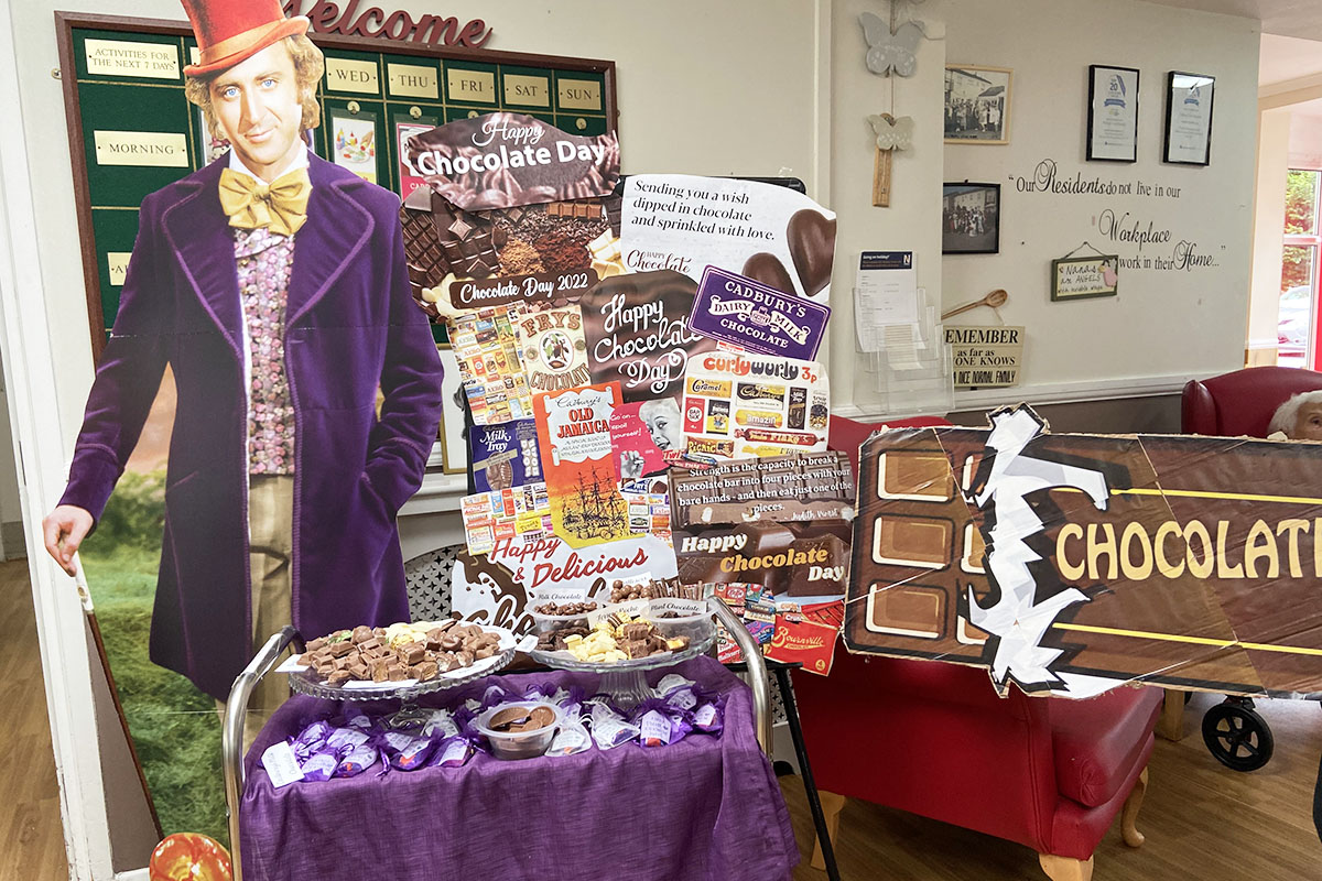 World Chocolate Day celebrations at Meyer House Care Home
