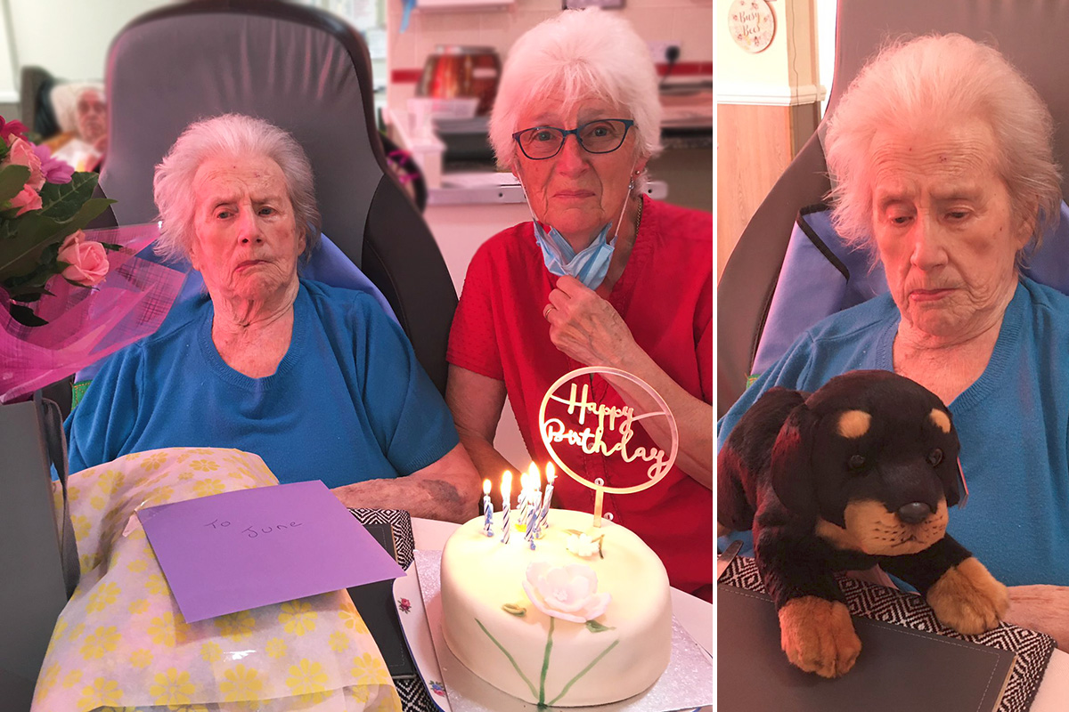 Happy birthday to June at Meyer House Care Home
