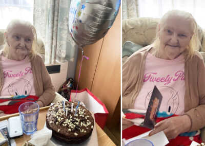 Birthday wishes for Beryl at Meyer House Care Home