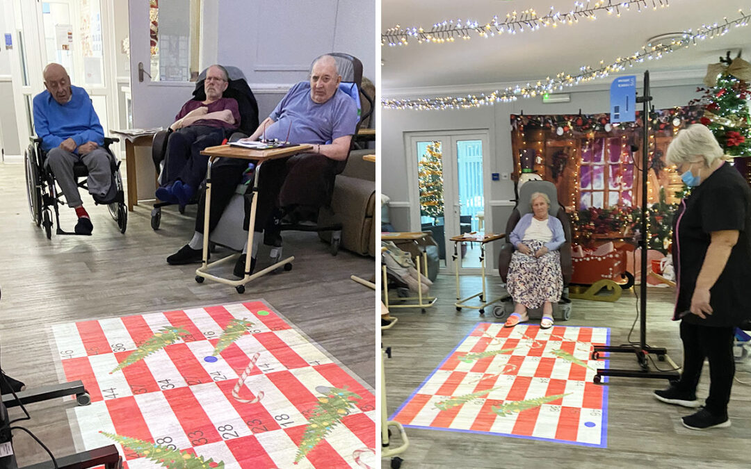 Christmas games at Meyer House Care Home