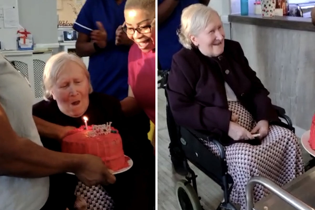 Happy birthday Joan at Meyer House Care Home