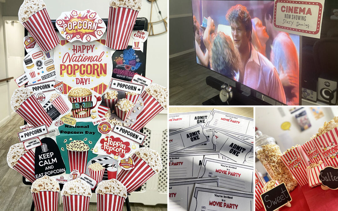 An afternoon with popcorn and Patrick Swayze at Meyer House Care Home