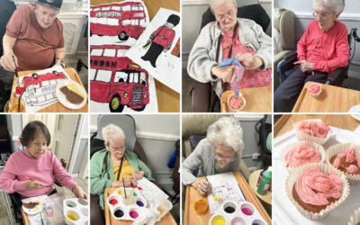 Coronation crafts and cupcake decorating at Meyer House Care Home