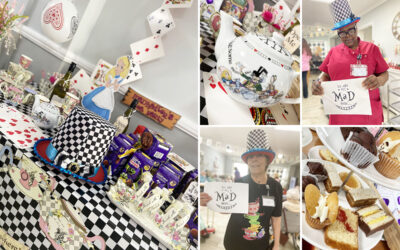 Easter Mad Hatters tea party at Meyer House Care Home