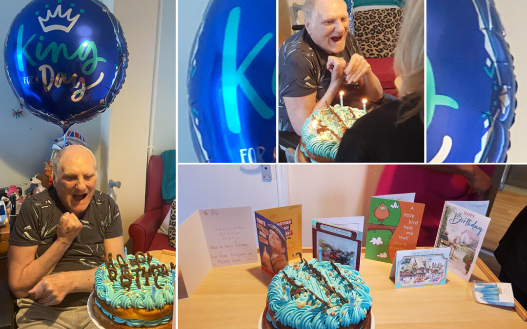 Birthday wishes for Bill at Meyer House Care Home