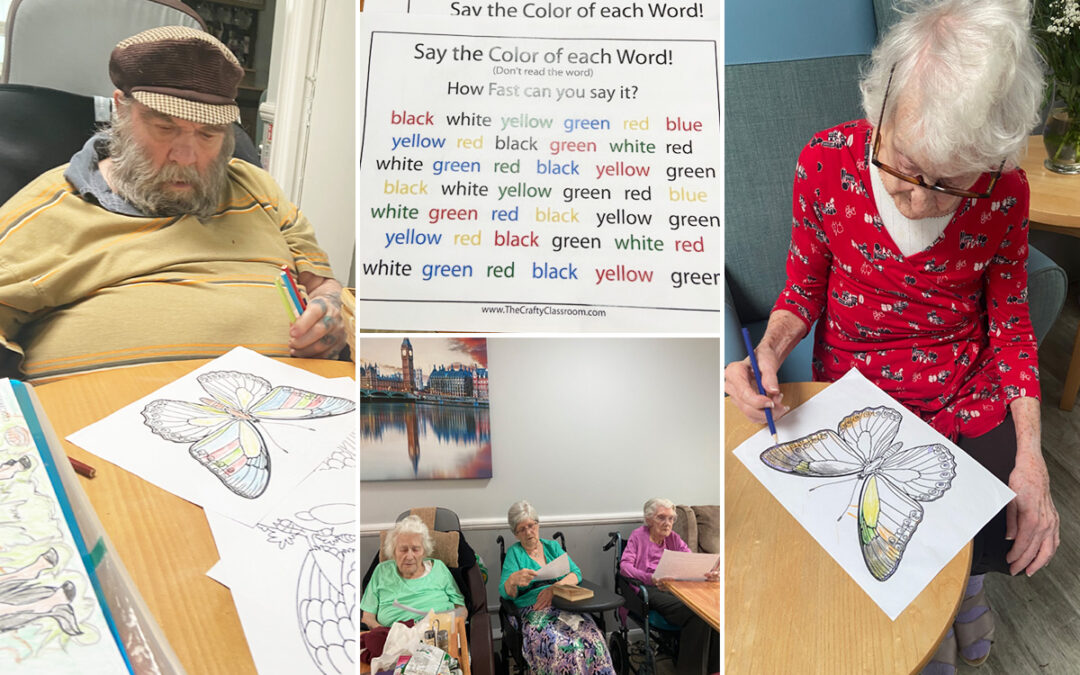 Games and art at Meyer House Care Home