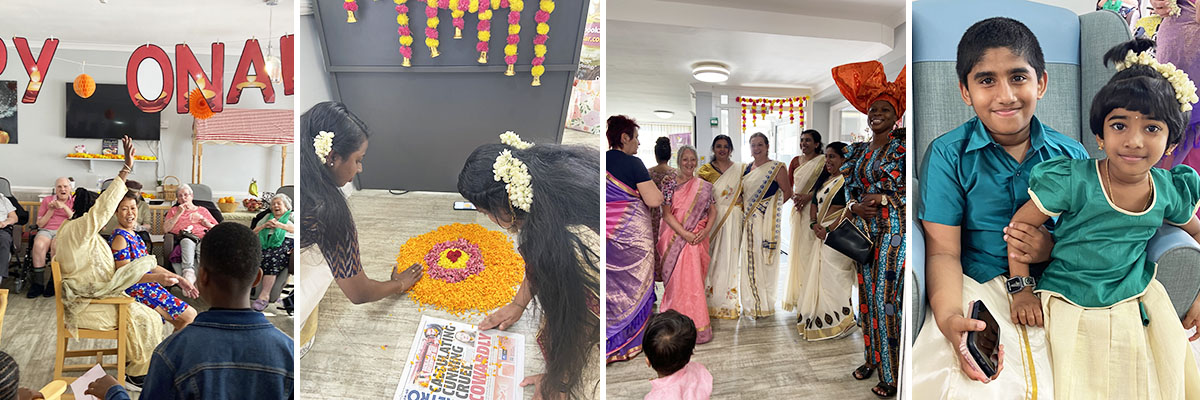 Celebrating Onam Wirth loved ones at Meyer House Care Home