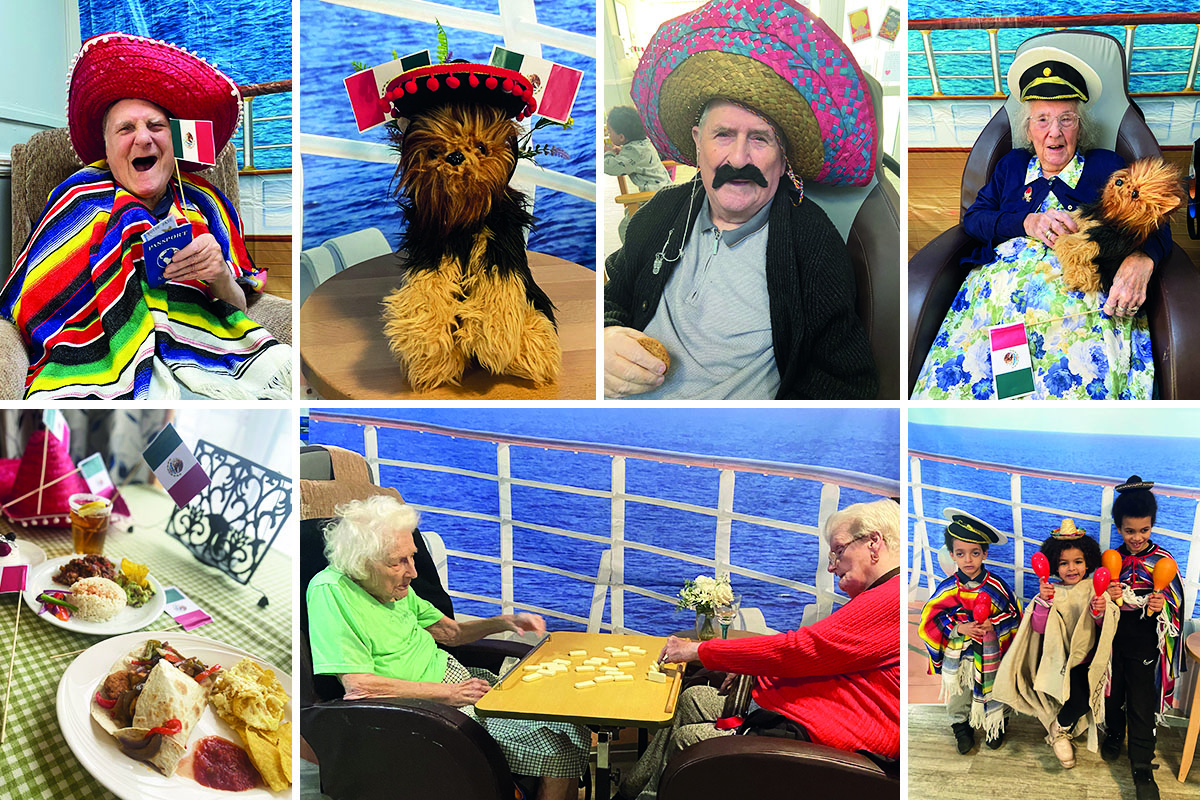 Meyer House Care Home residents enjoy a virtual cruise to Mexico