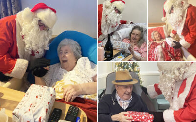 Santa visits Meyer House Care Home