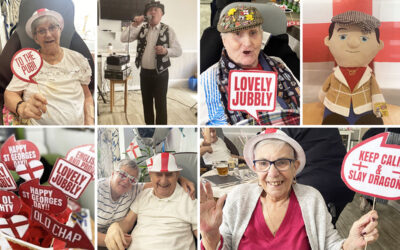 St Georges Day knees up at Meyer House Care Home