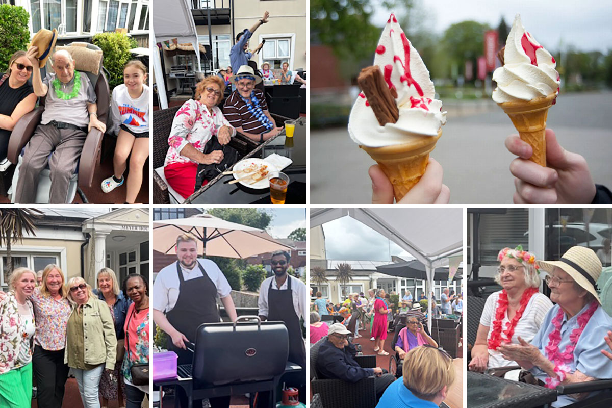Summer BBQ fun with family and friends at Meyer House Care Home